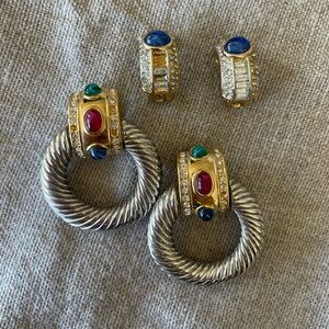 Givenchy and Christian Dior signed jewelry vintage, stones, colors, unique